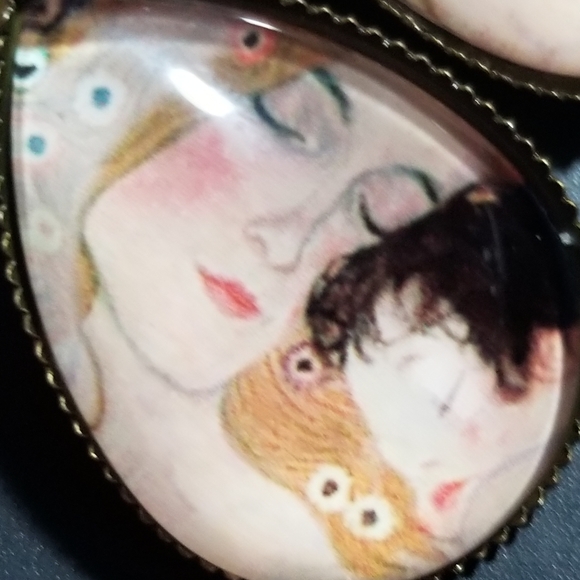 Klimt teardrop earrings - Picture 5 of 5